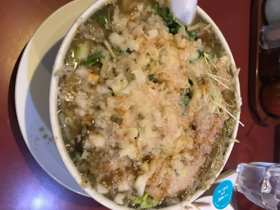 大安亭　タン麺　中油　ネギ増し
