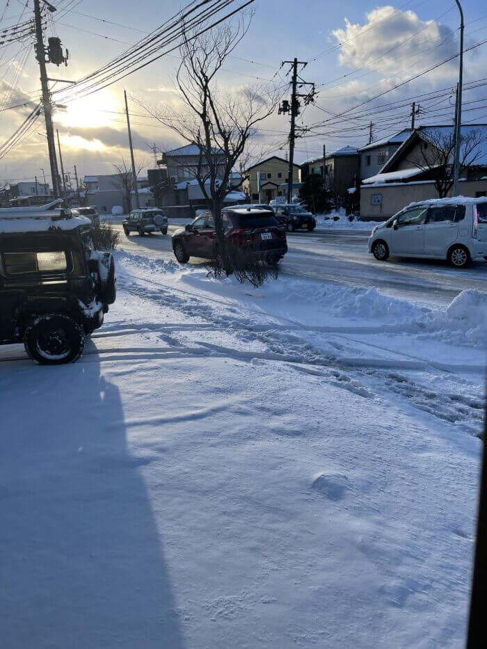 ２０２５年２月６日　新潟市雪状況
